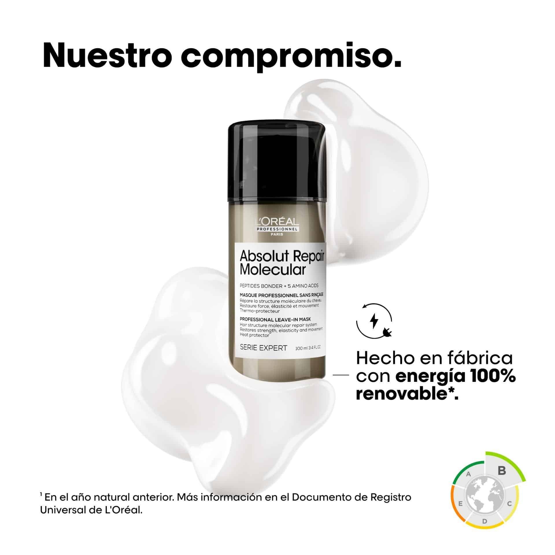 Mascara sin aclarado Absolut Repair Molecular 100 ml