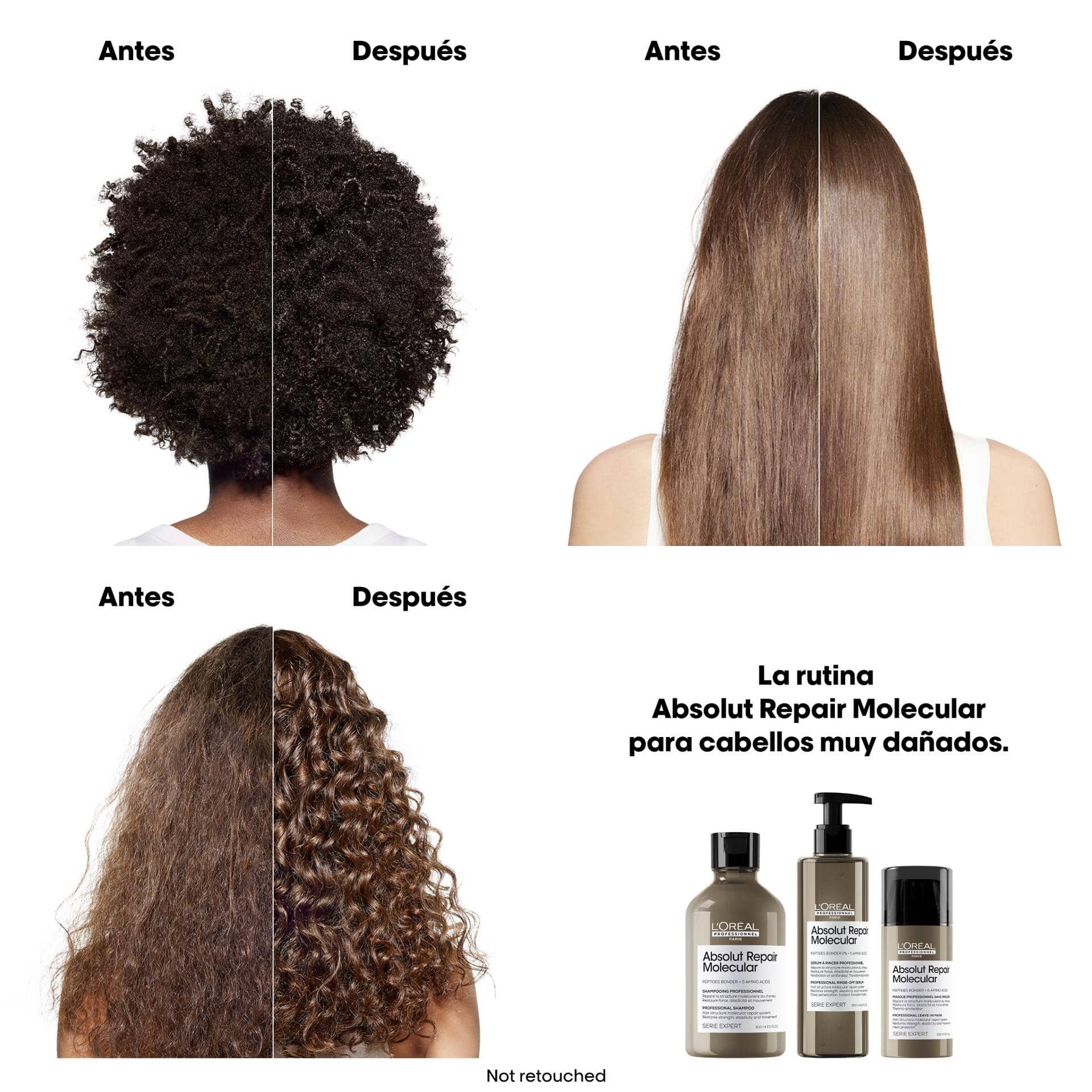 Mascara sin aclarado Absolut Repair Molecular 100 ml
