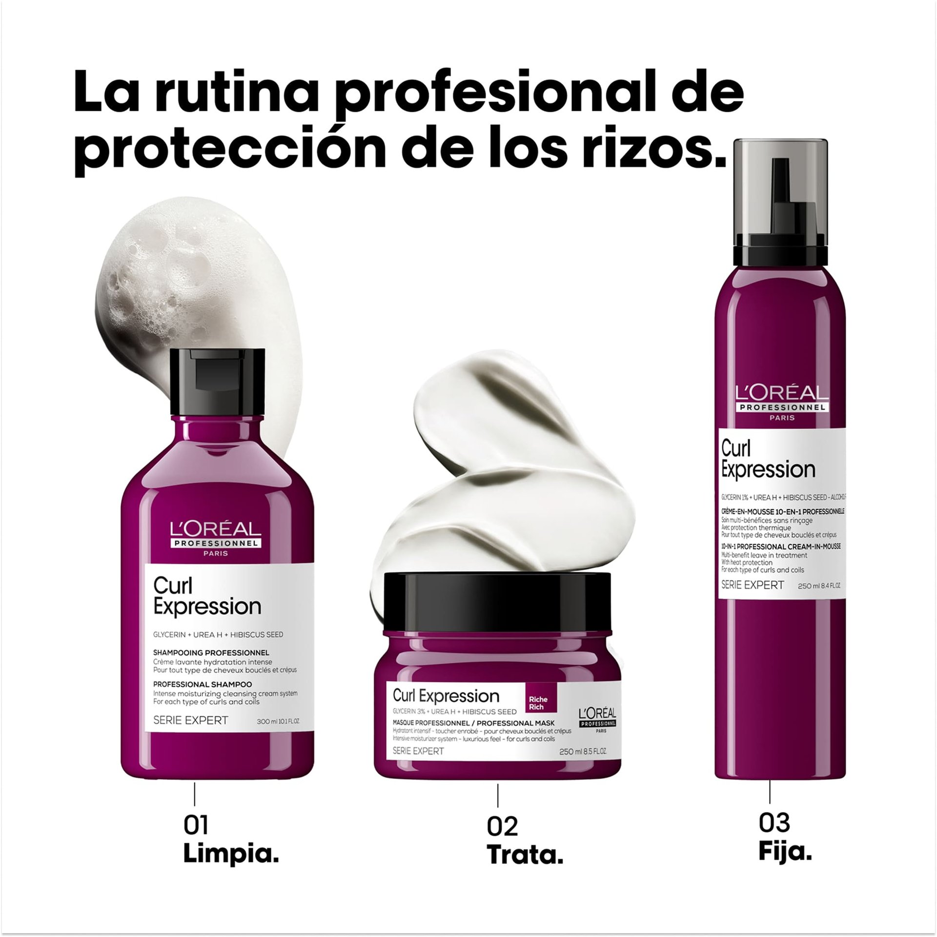 Mousse en crema 10 en 1 Curl Expression 250ml-