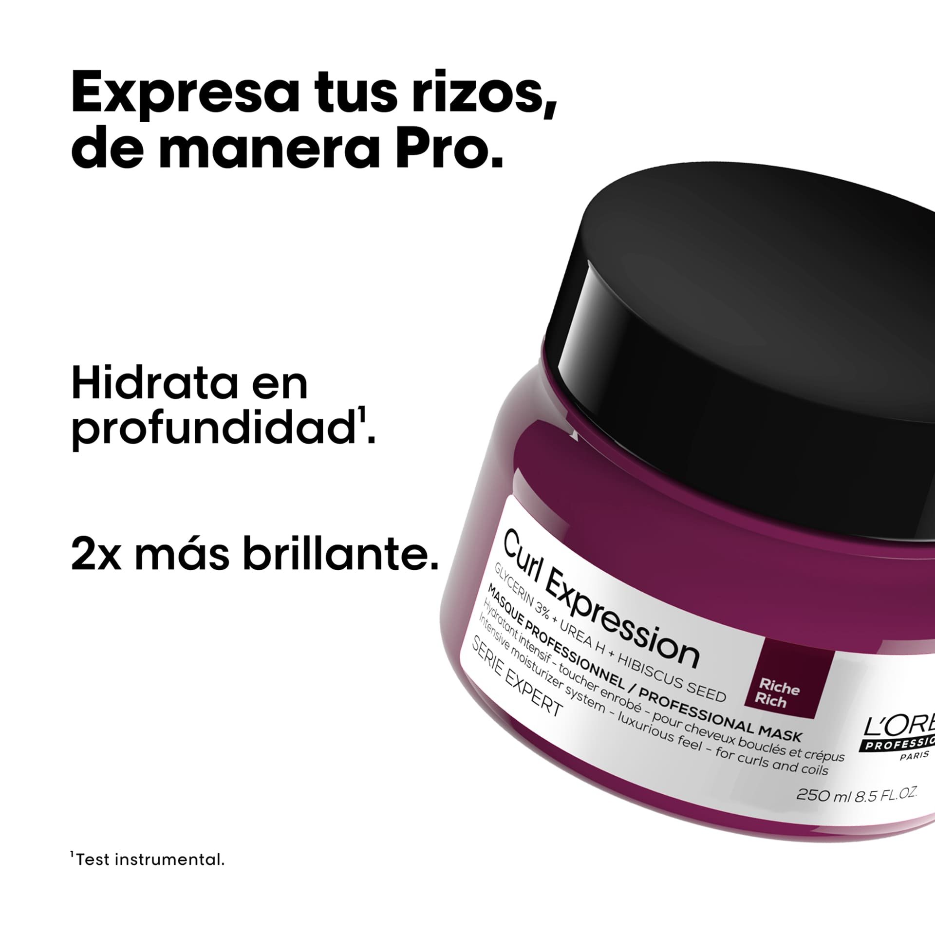Mascarilla hidratante intensiva Curl Expression 250ml