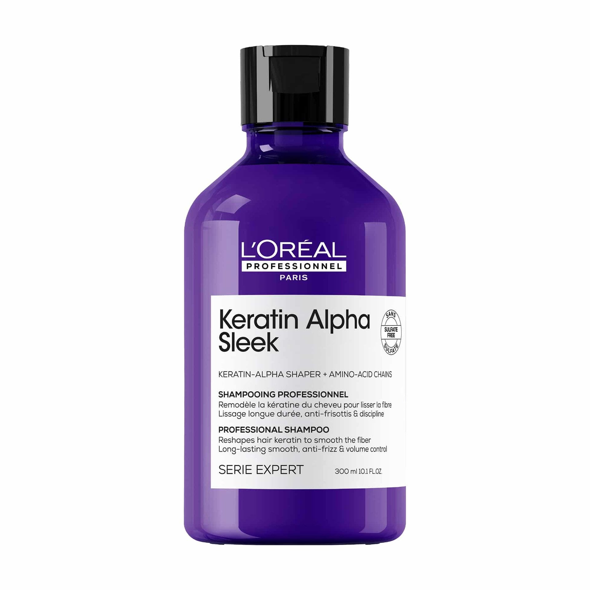 Champu profesional sin sulfatos 300 ml Keratin Alpha Sleek de LOreal Professionnel