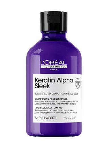 Champu profesional sin sulfatos 300 ml Keratin Alpha Sleek de LOreal Professionnel