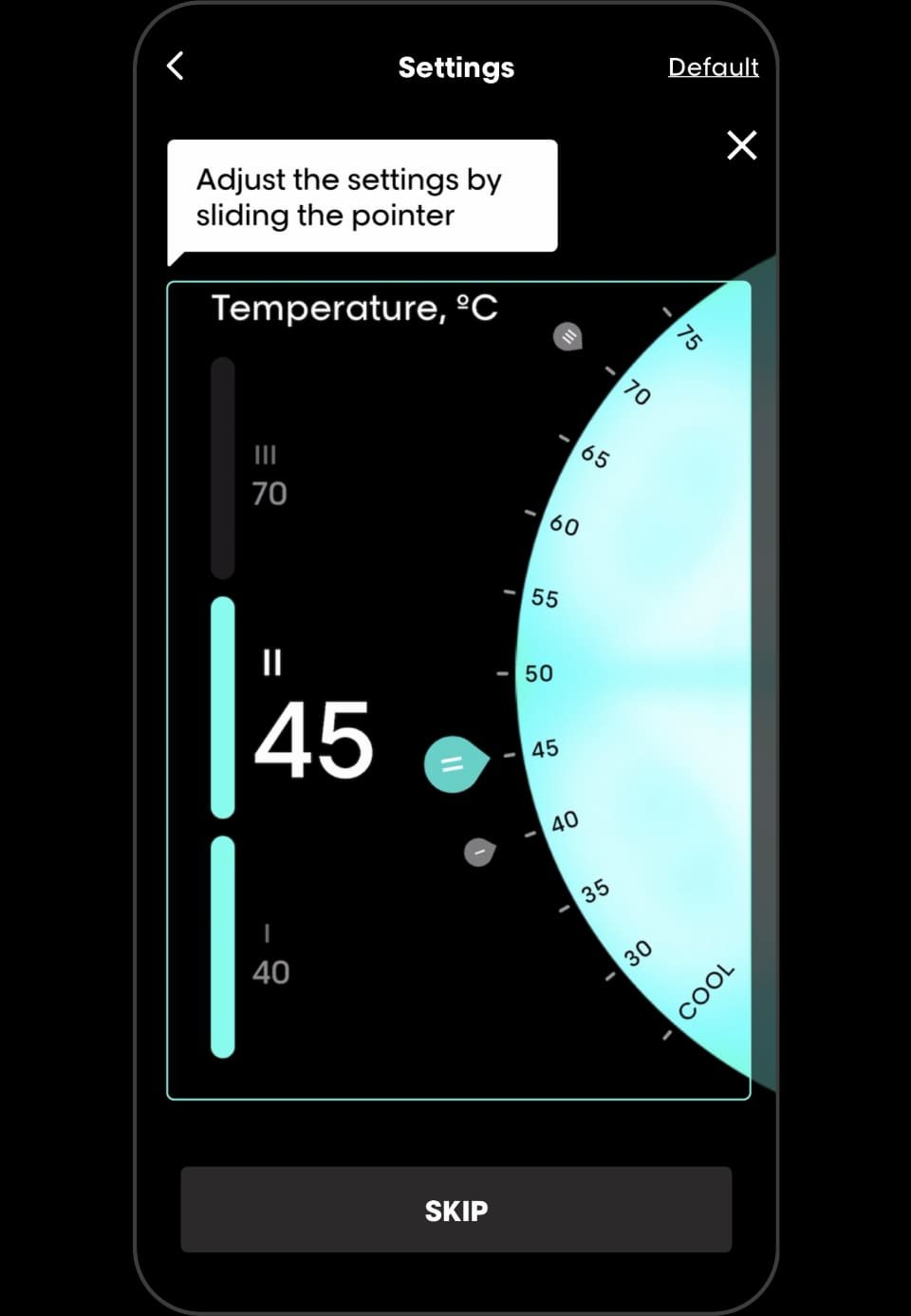 Personaliza tu nivel de calor