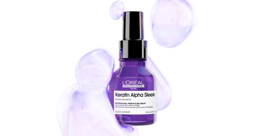 Imagen del producto L’Oréal Professionnel: sérum capilar de queratina que destaca por su protección térmica para proteger el cabello de los daños causados por el peinado y mantener su suavidad.
