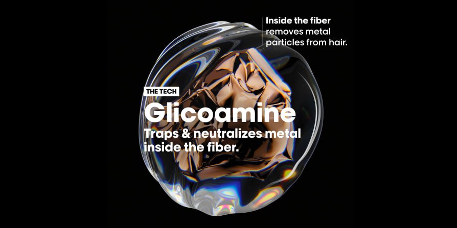 Las partículas metálicas quedan atrapadas en el interior de la fibra capilar gracias al agente de glicomamina, ingrediente clave de la mascarilla Metal Detox que neutraliza la acumulación de metales.